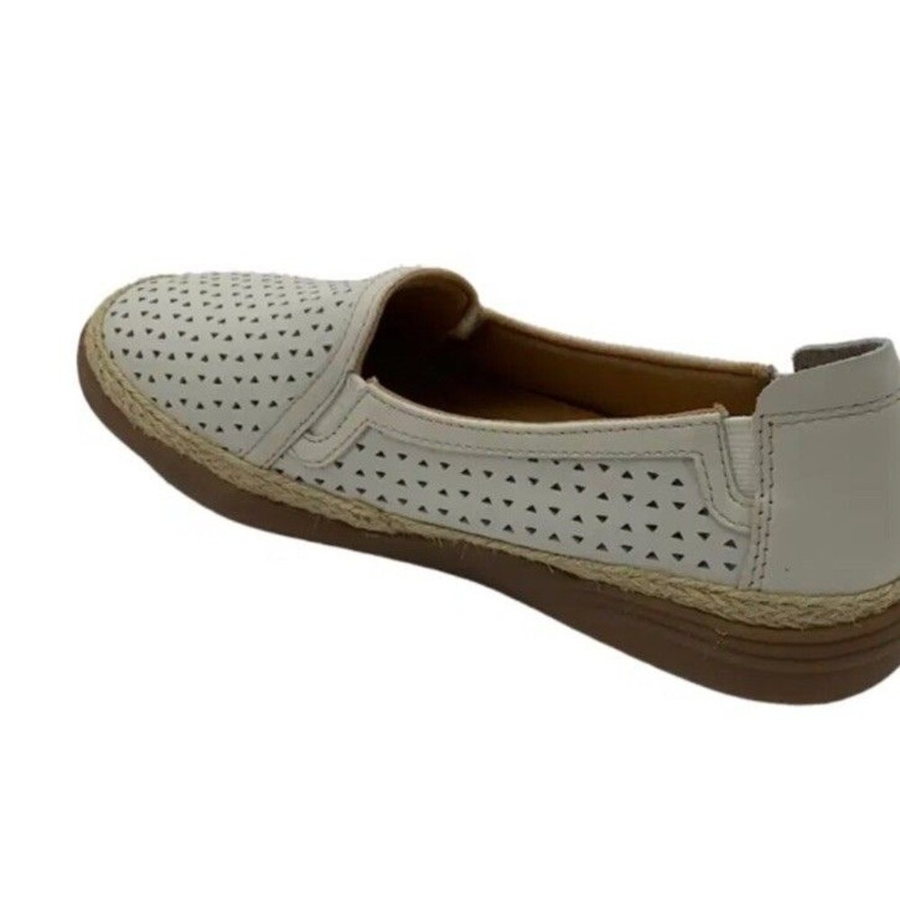 Clark’s Collection Espadrille Slip-ons Elaina Ruby White Size 7.5 Wide New - Picture 2 of 10